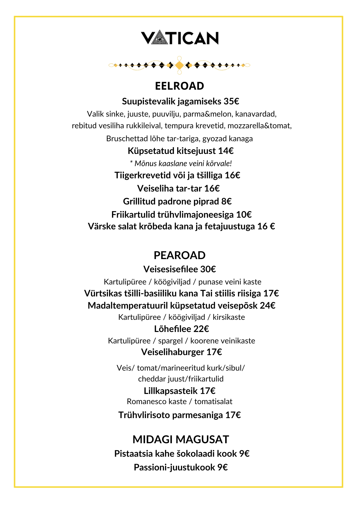 Pistaatsia kahe šokolaadi kook9€